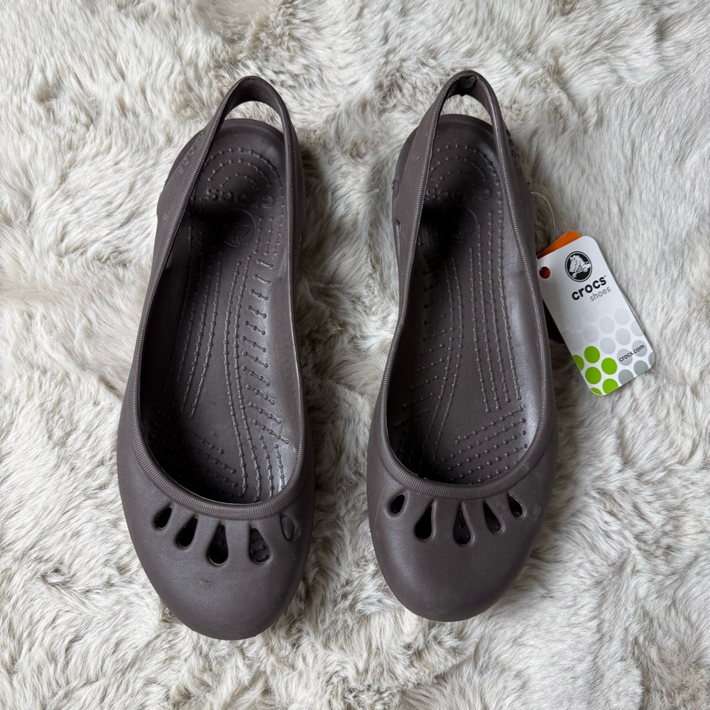 CROCS Malindi Brown Shoes Womens Size 8